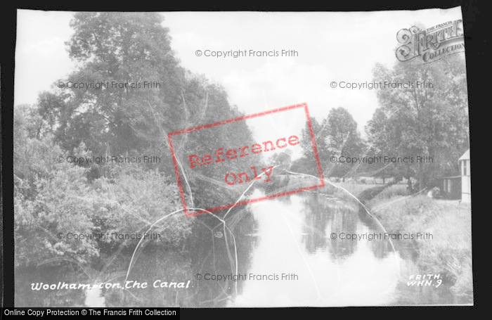 Photo of Woolhampton, The Canal c.1955