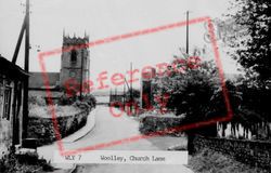 Church Lane c.1960, Woolley