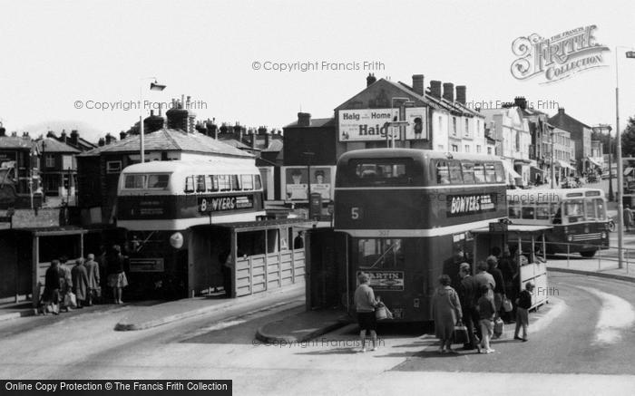 Photo of Woolston, The Bus Station c.1960