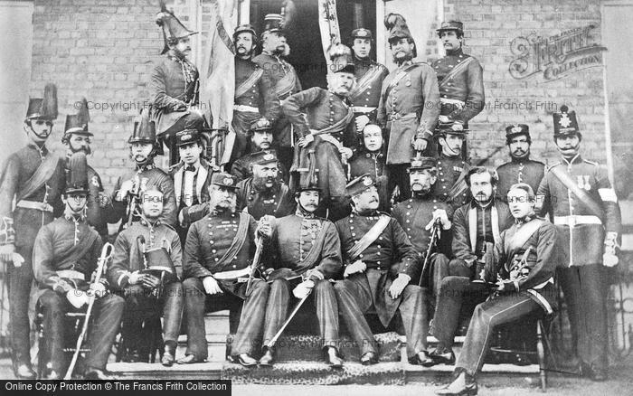 Photo of Woolwich, Officers Of The Woolwich Division Royal Marines Light Infantry 1860