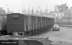 Railway Trucks At The Docks 1962, Woolwich