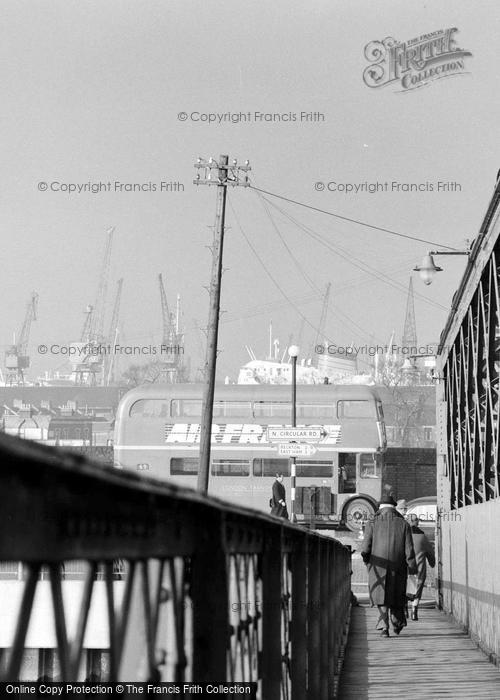 Photo of Woolwich, The Footbridge 1962