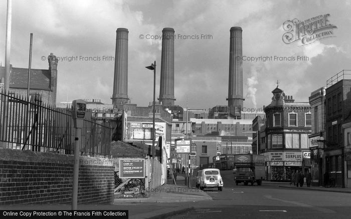 Photo of Woolwich, Woolwich New Road And The Power Station 1962