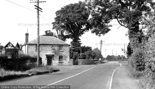 Photo of Wootton Bassett, Cross Roads, Coped Hall c.1955