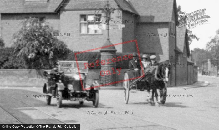 Photo of Worcester, A Car, Horse And Cart In St John's 1925