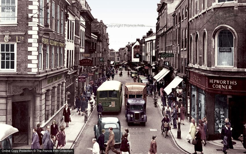Worcester, Broad Street c1950