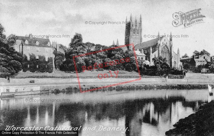 Photo of Worcester, Cathedral And Deanery c.1900