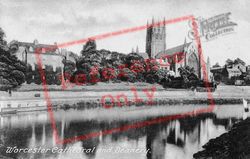 Cathedral And Deanery c.1900, Worcester