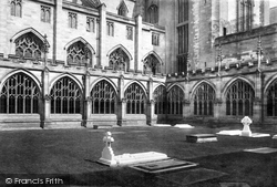Cathedral, Cloister Court 1891, Worcester