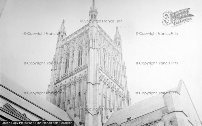 Photo of Worcester, Cathedral Tower c.1937