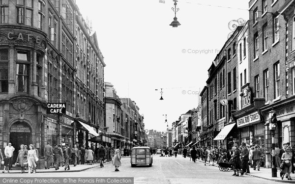 Photo of Worcester, High Street c.1950