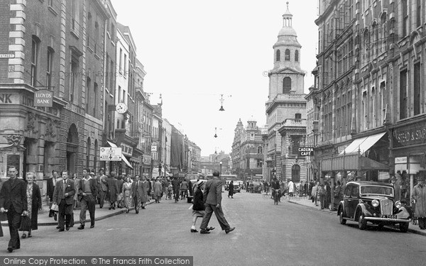 Photo of Worcester, High Street c.1950