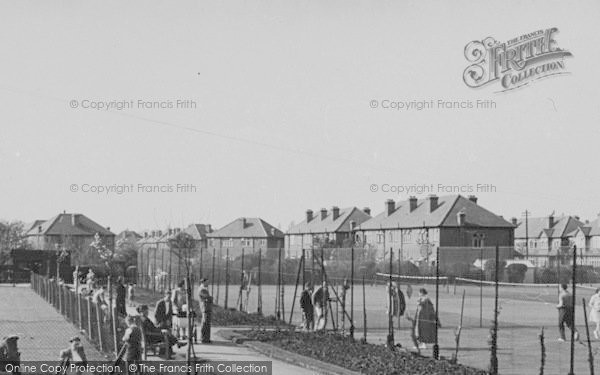 Photo of Worcester Park, The Tennis Courts, Cuddington Recreation Ground c.1950