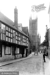 St Peter's Street And Church 1906, Worcester
