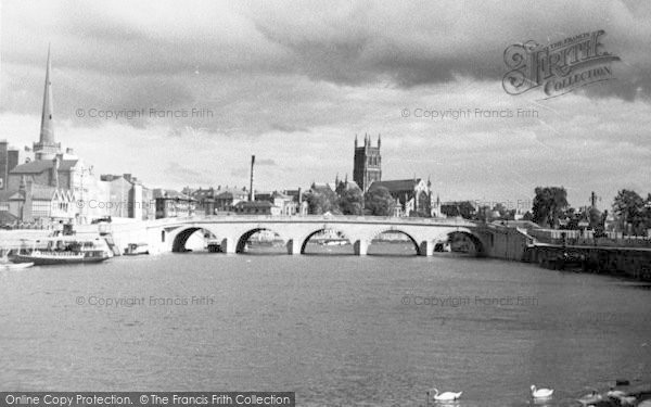 Photo of Worcester, The Cathedral And Bridge 1933