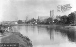 The Cathedral And River Severn c.1890, Worcester