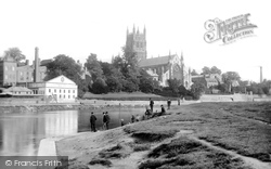 The Cathedral And The River Severn 1891, Worcester