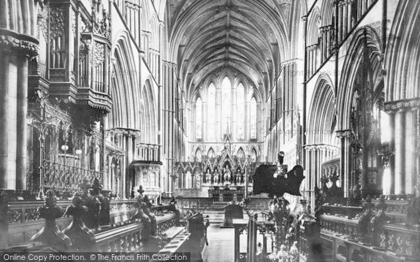 Photo of Worcester, The Cathedral, Choir East c.1869