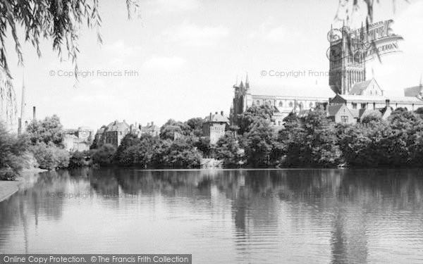 Photo of Worcester, The Cathedral From The River c.1960