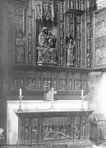 Photo of Worcester, The Cathedral Interior, The Altar Of The Jesus Chapel c.1960