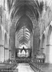 The Cathedral Interior, The Choir And Screen c.1949, Worcester
