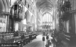 The Cathedral Interior, The Choir c.1965, Worcester
