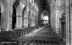 The Cathedral Interior, The Nave c.1965, Worcester
