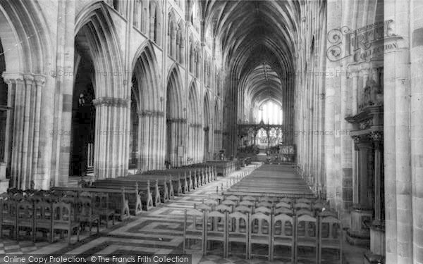 Photo of Worcester, The Cathedral Interior, The Nave c.1965