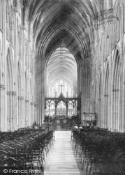 The Cathedral, Nave East 1891, Worcester