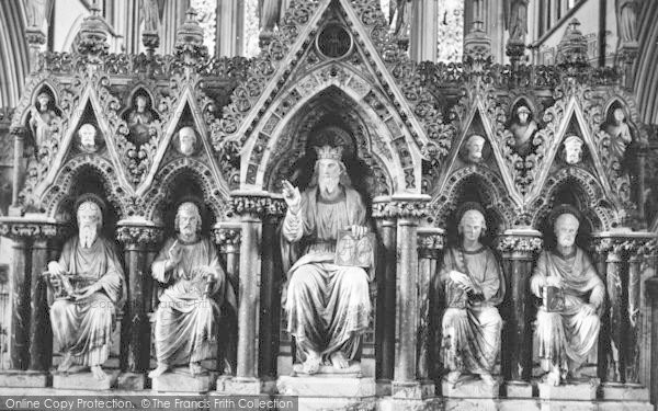 Photo of Worcester, The Cathedral, Sculpture On Reredos c.1910