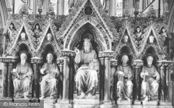 The Cathedral, Sculpture On Reredos c.1910, Worcester