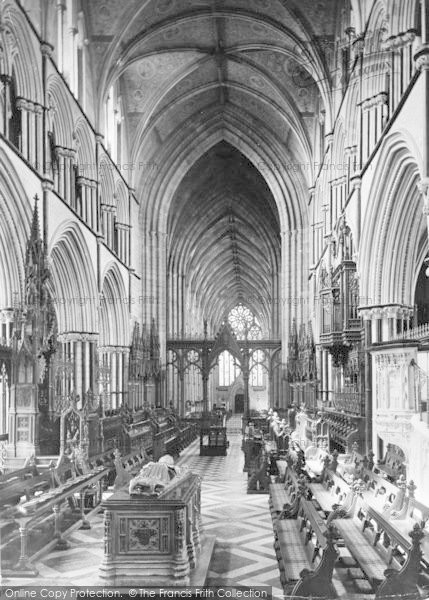 Photo of Worcester, The Cathedral, The Choir Looking West c.1910