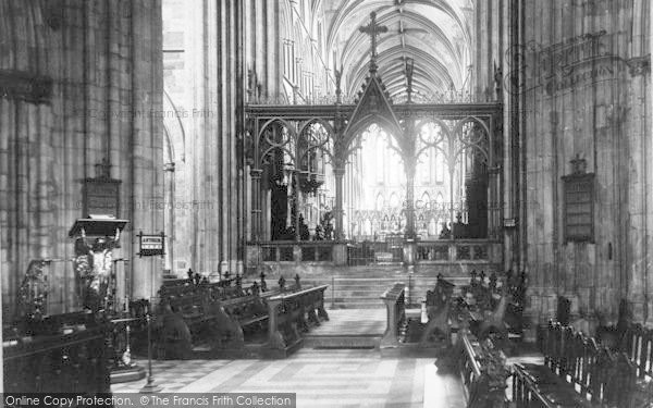Photo of Worcester, The Cathedral, The Screen 1906