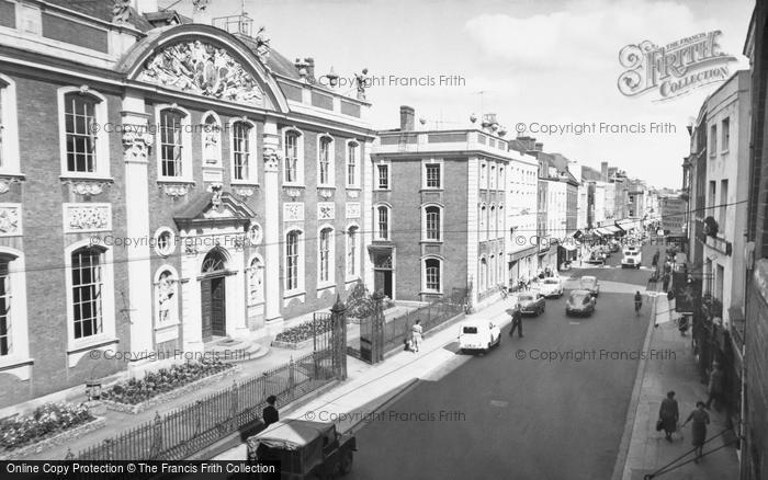 Photo of Worcester, The Guildhall And High Street c.1960