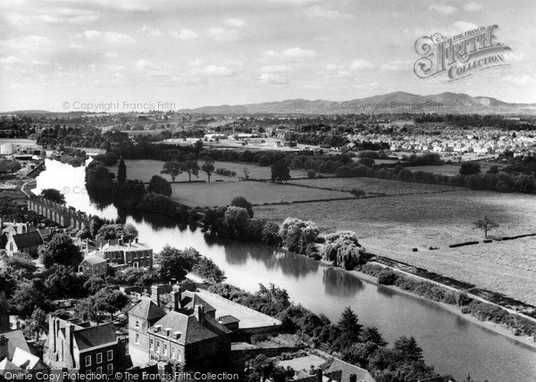 Photo of Worcester, The Malvern Hills From The Cathedral Tower c.1960