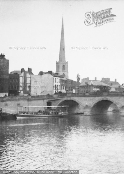 Photo of Worcester, The New Bridge c.1955