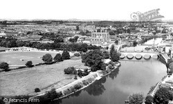 The River Severn And Cricket Ground c.1960, Worcester