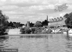 The River Severn And Old Water Tower c.1960, Worcester