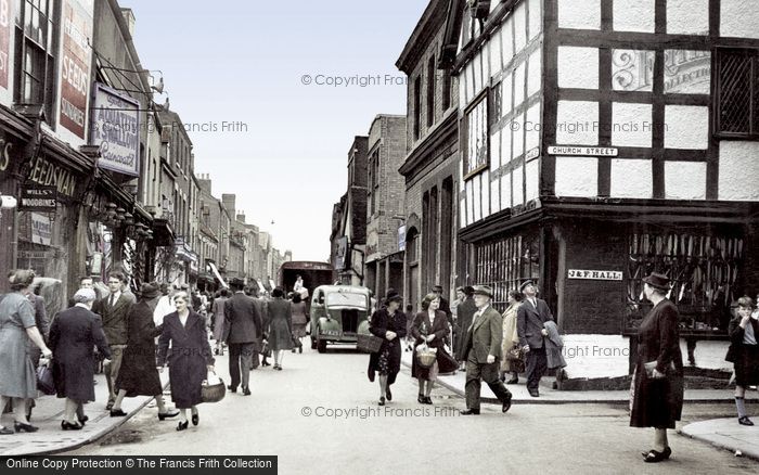 Photo of Worcester, The Shambles c.1950