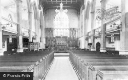 Holy Trinity Church Interior c.1965, Wordsley
