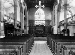 Wordsley, Holy Trinity Church interior c1965