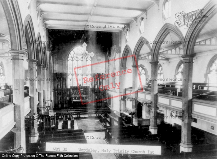 Photo of Wordsley, Holy Trinity Church Interior c.1965
