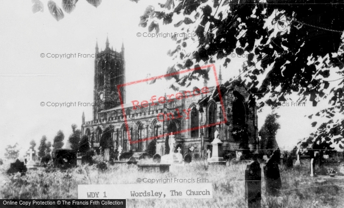 Photo of Wordsley, The Church c.1955