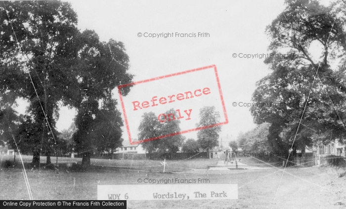 Photo of Wordsley, The Park c.1955