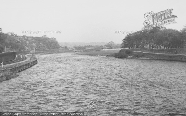 Photo of Workington, River Derwent From The Bridge c.1955