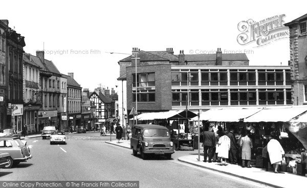 Photo of Worksop, Bridge Street Market c1965