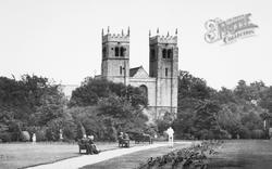 Memorial Gardens And Priory Church c.1955, Worksop