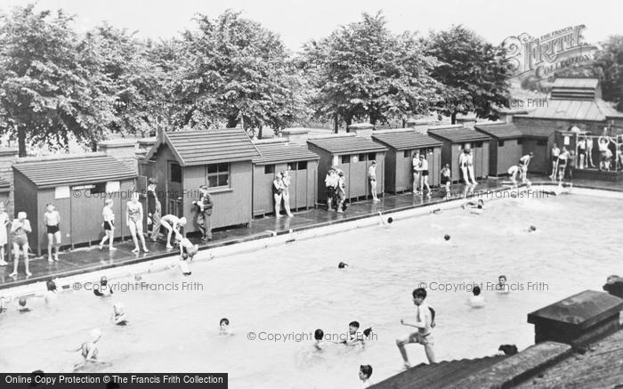 Photo of Worksop, The Swimming Pool c.1955