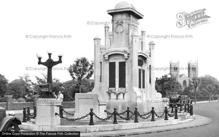 Photo of Worksop, War Memorial c.1955