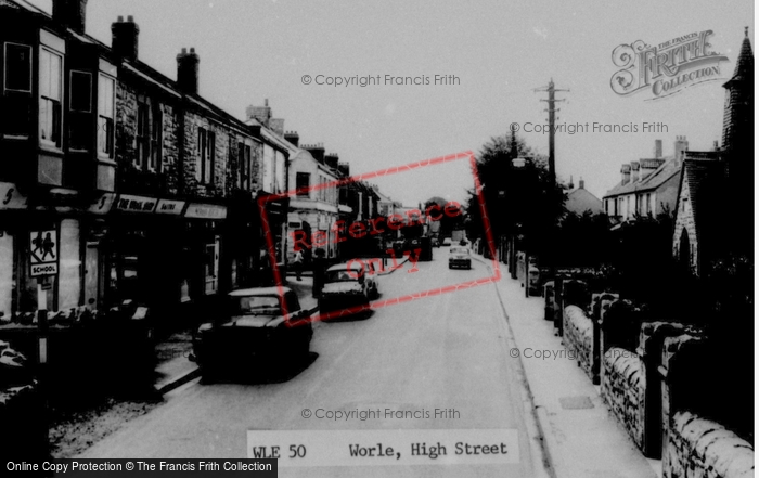 Photo of Worle, High Street c.1960